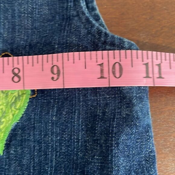 Vintage Handmade Girl’s Denim Overalls Heart Appliqué Coveralls 80s 90s - Picture 7 of 8